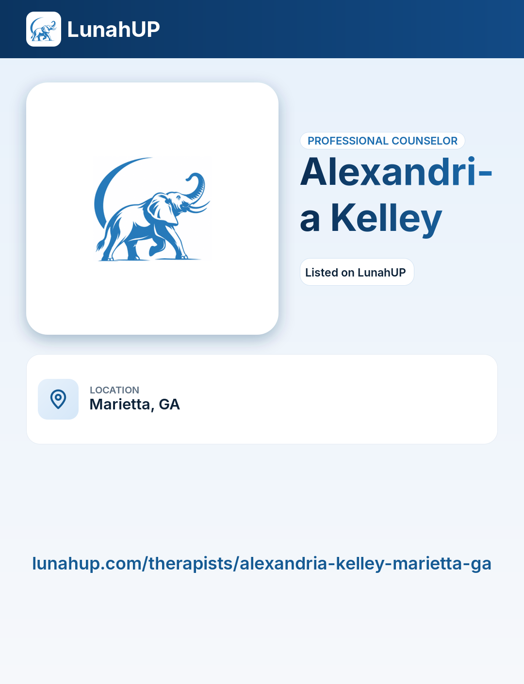 Alexandria Kelley. Professional counselor. 