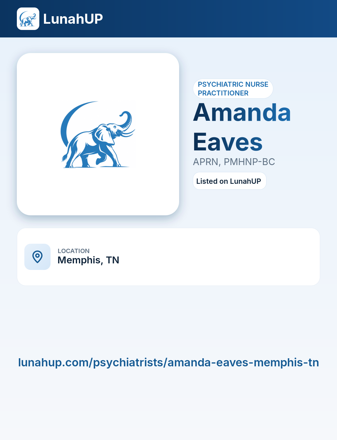 Amanda Eaves, APRN, PMHNP-BC. Psychiatric nurse practitioner. 