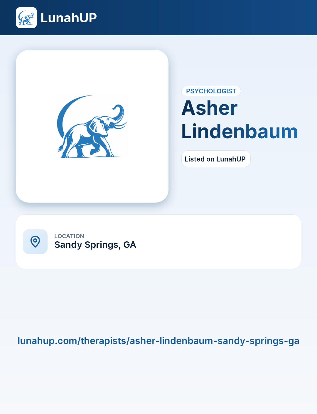 Asher Lindenbaum. Psychologist. 