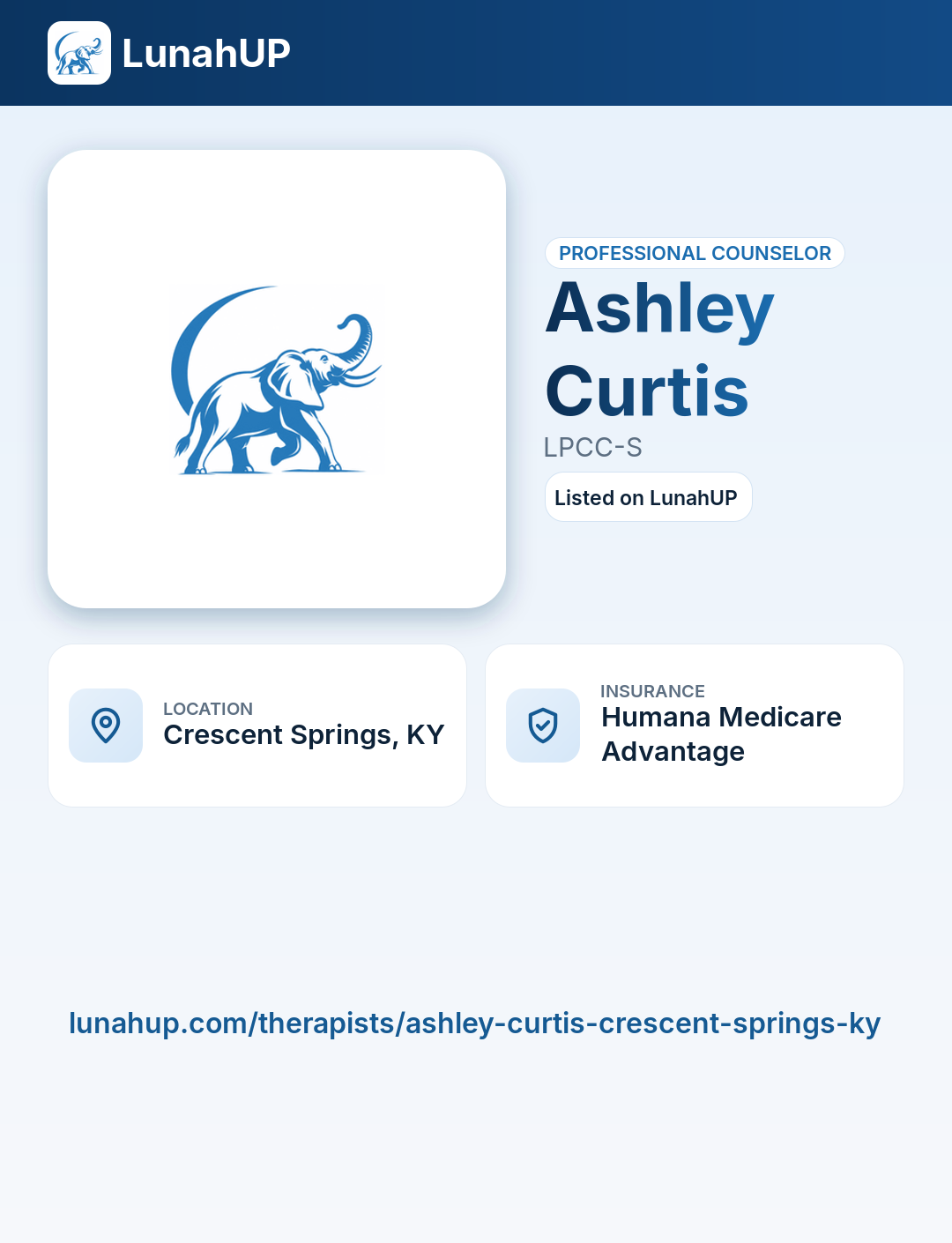 Ashley Curtis, LPCC-S. Professional counselor.