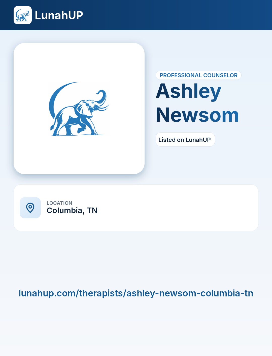Ashley Newsom. Professional counselor. 