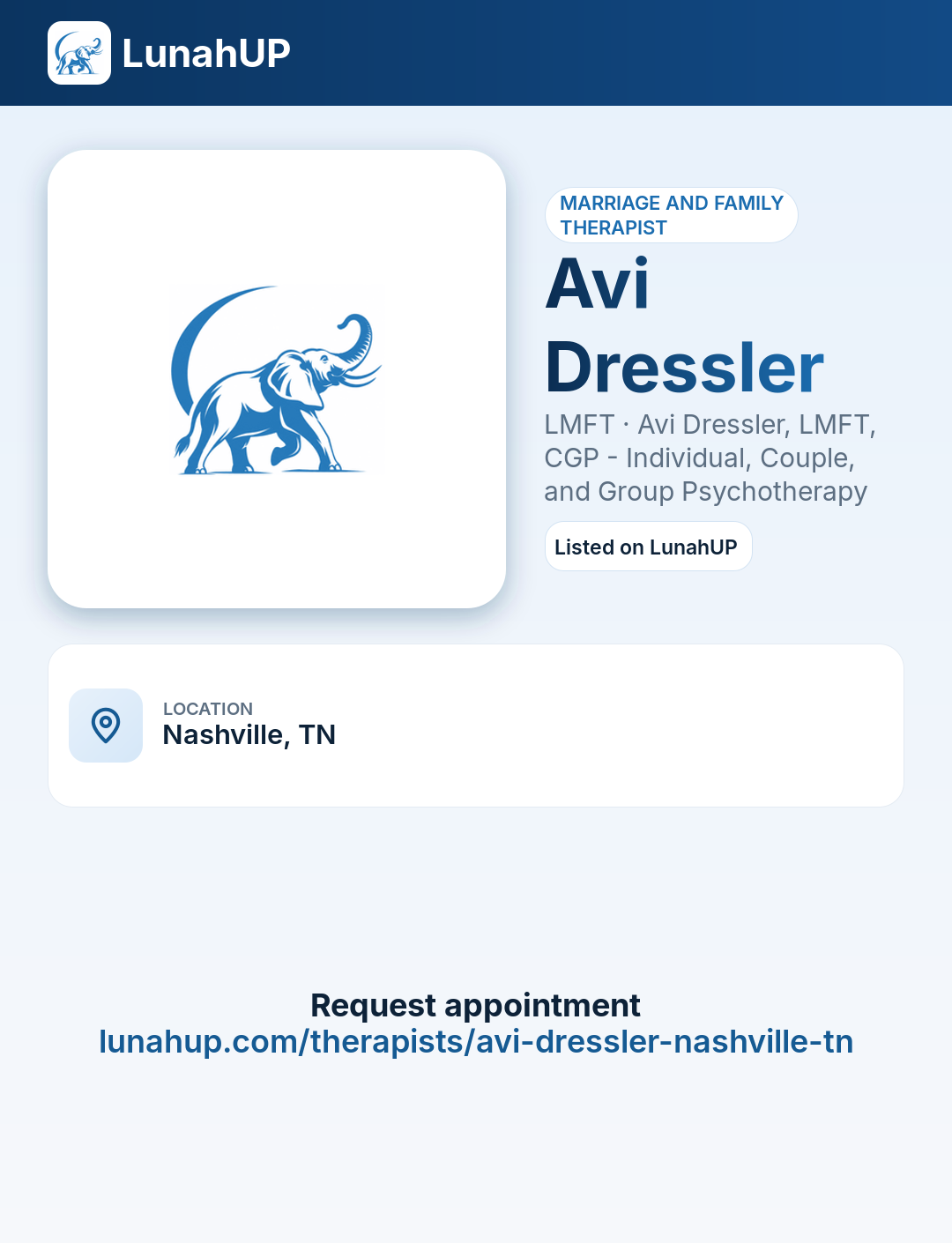 Avi Dressler, LMFT. Marriage and family therapist.