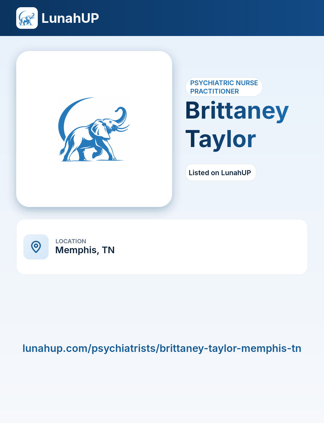 Brittaney Taylor. Psychiatric nurse practitioner.