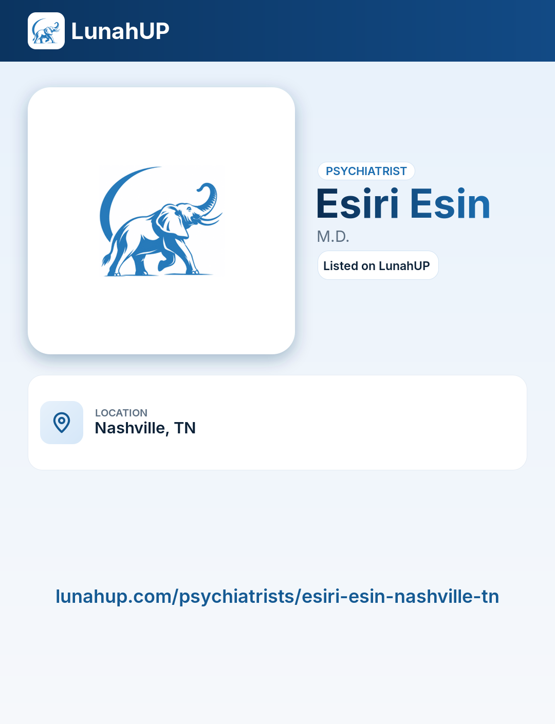 Esiri Esin, M.D.. Psychiatrist. 
