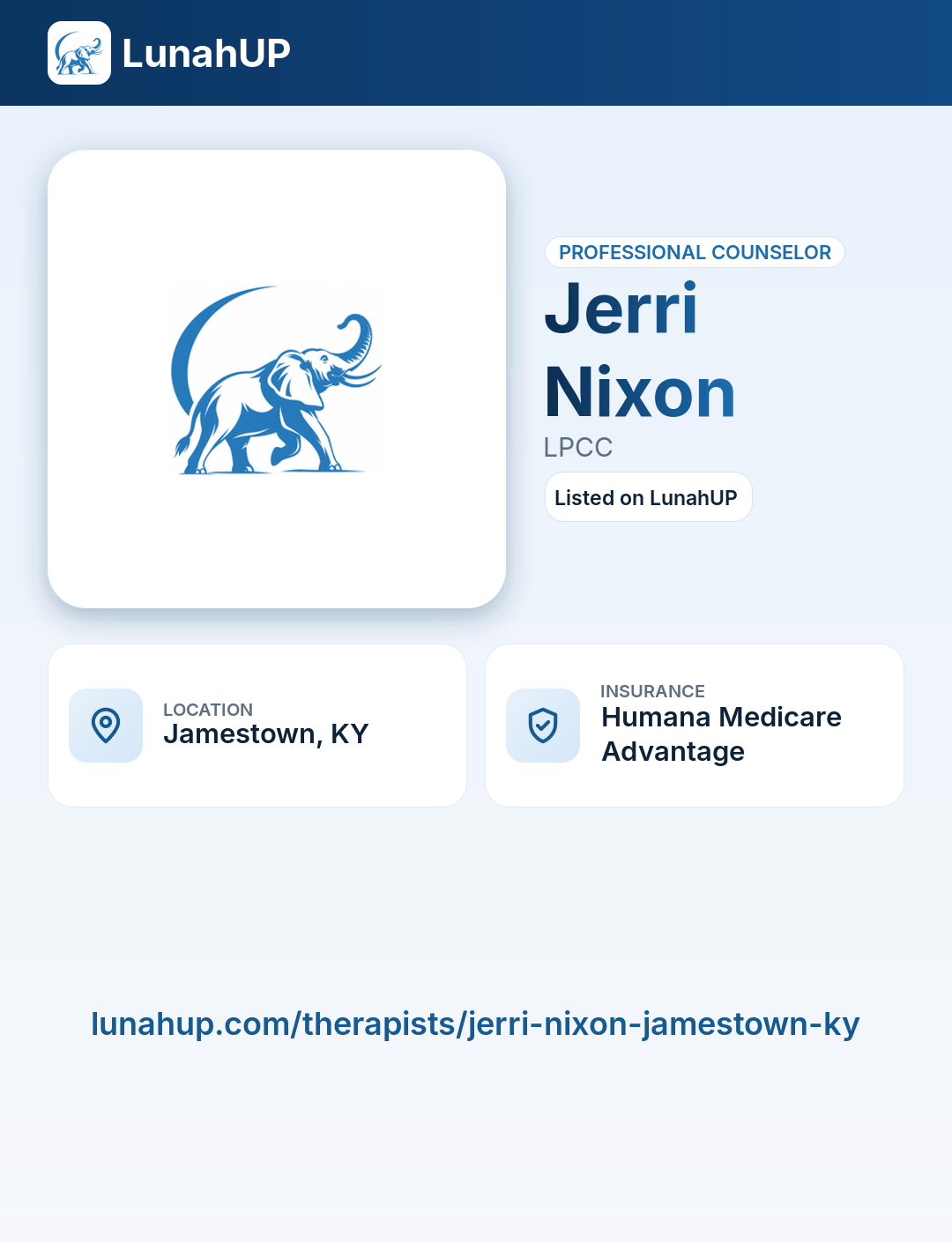 Jerri Nixon, LPCC. Professional counselor. 