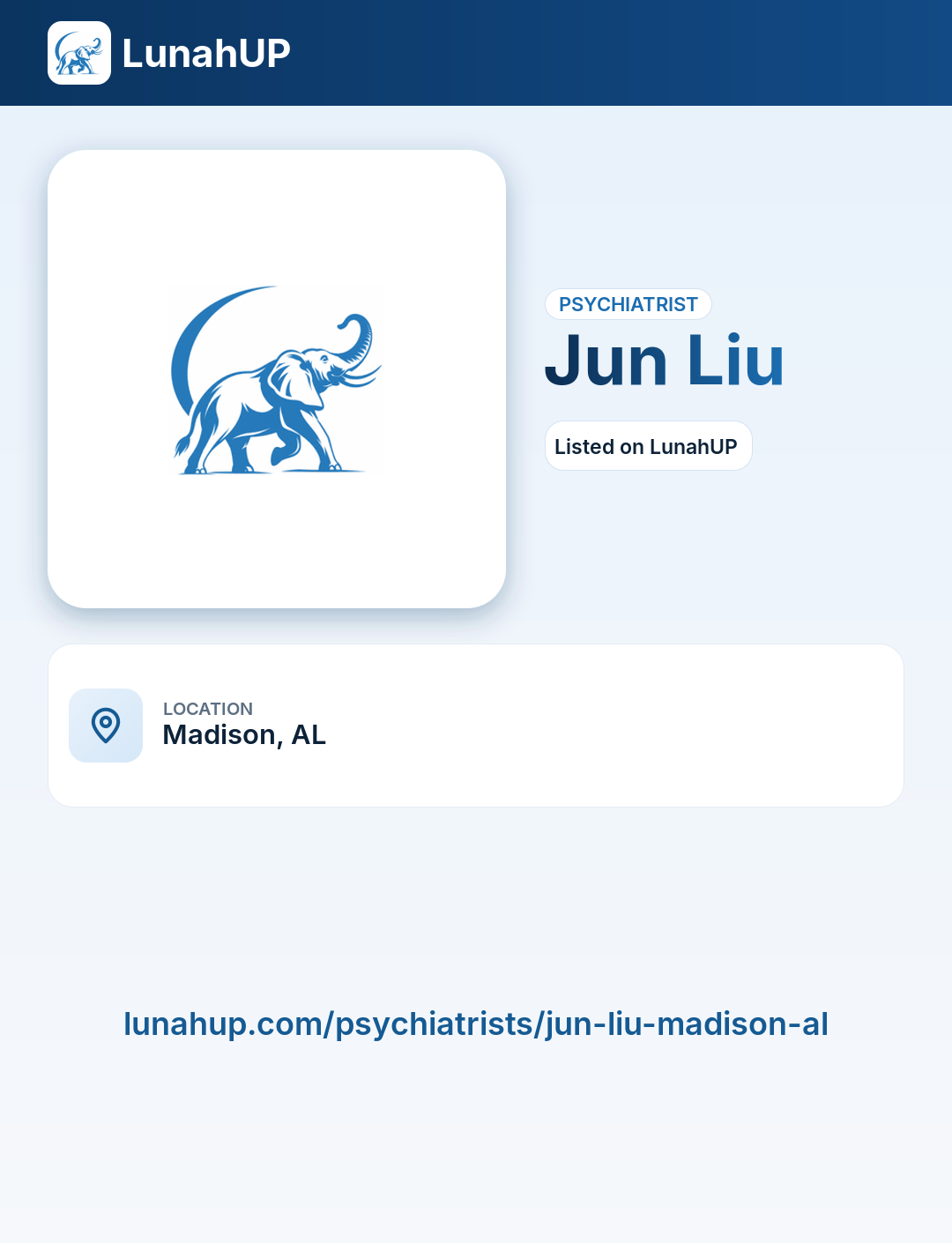 Jun Liu. Psychiatrist. 