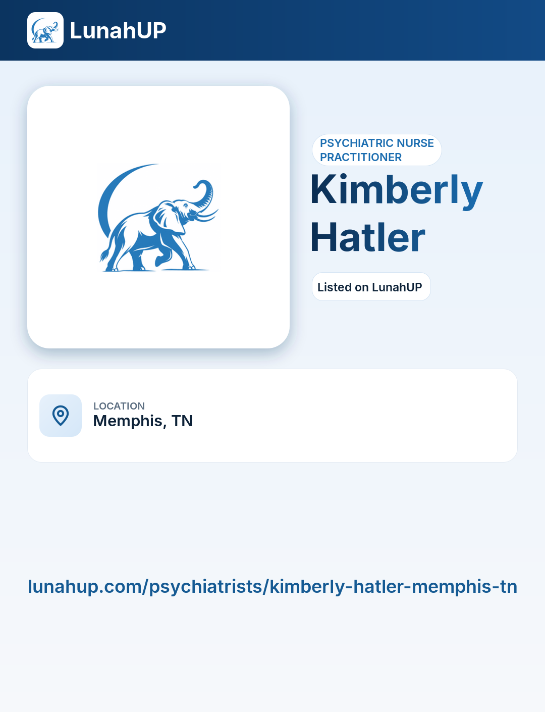 Kimberly Hatler. Psychiatric nurse practitioner.