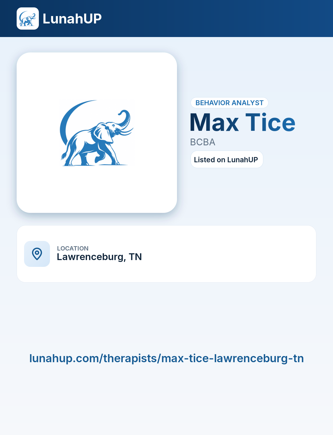 Max Tice, BCBA. Behavior analyst.