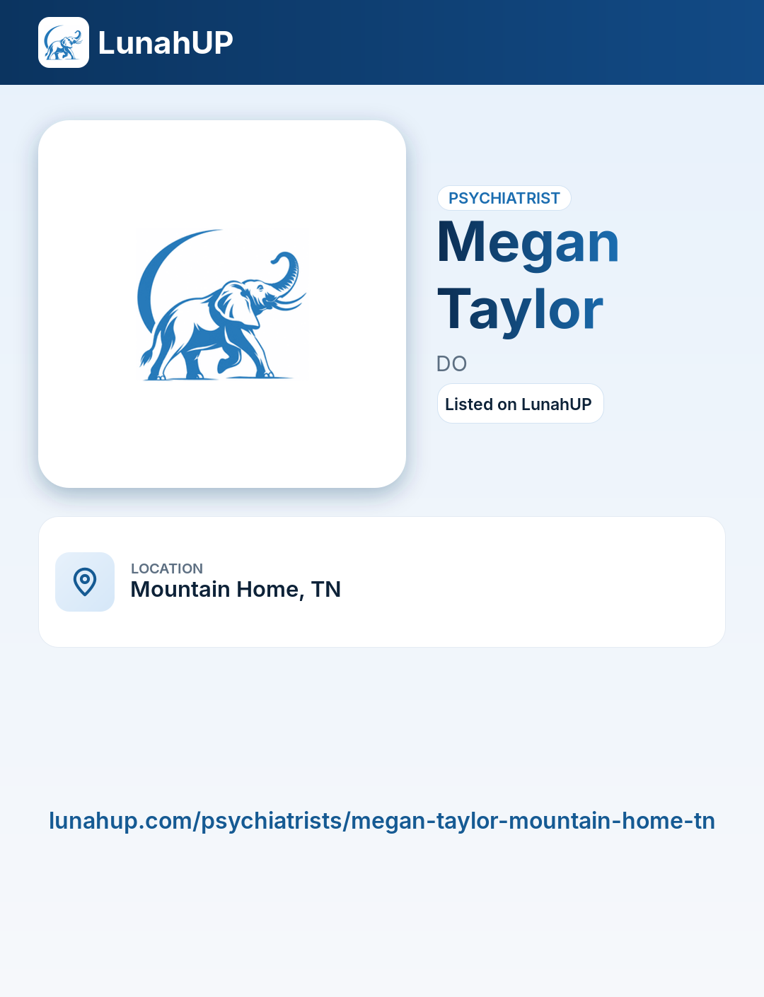 Megan Taylor, DO. Psychiatrist.