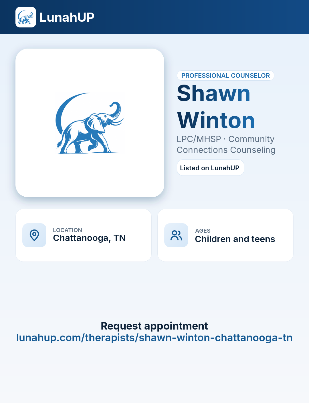 Shawn Winton, LPC/MHSP. Professional counselor. For children & teens. 