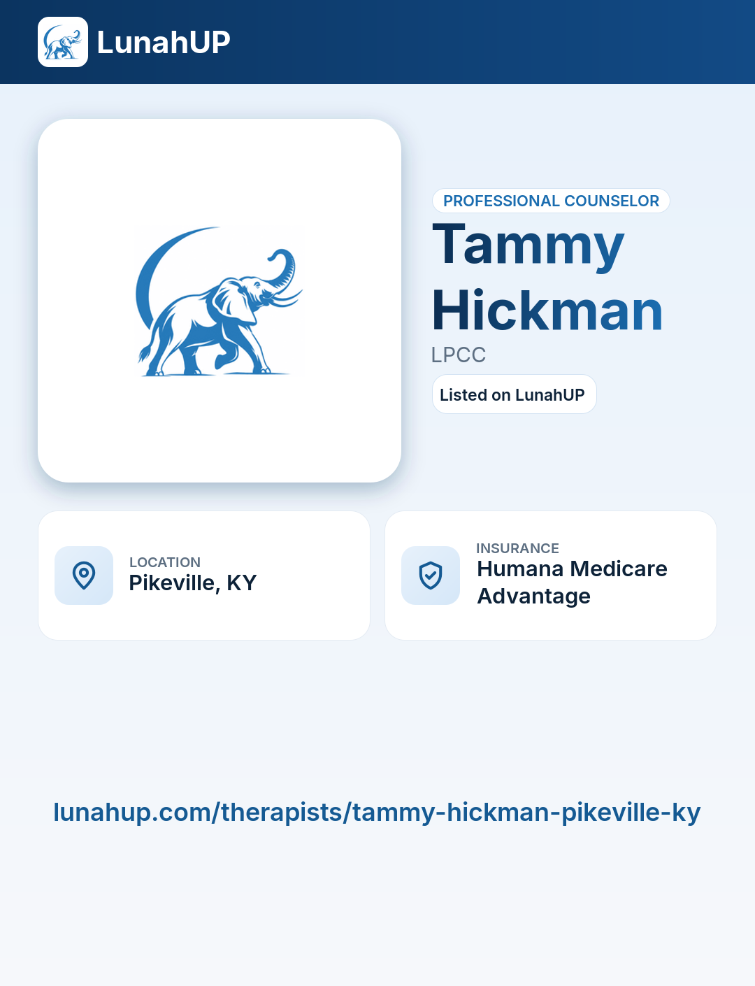 Tammy Hickman, LPCC. Professional counselor. 